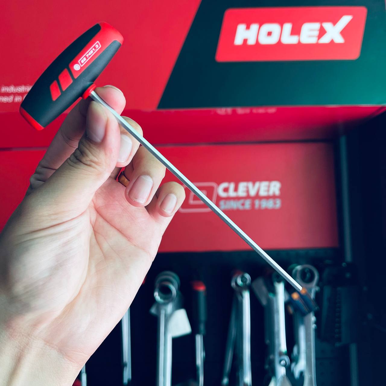 TUA VÍT LỤC GIÁC 3 MM TAY CẦM HÌNH CHỮ T HOLEX 627481 TUA VÍT LỤC GIÁC 3 MM TAY CẦM HÌNH CHỮ T HOLEX 627481
